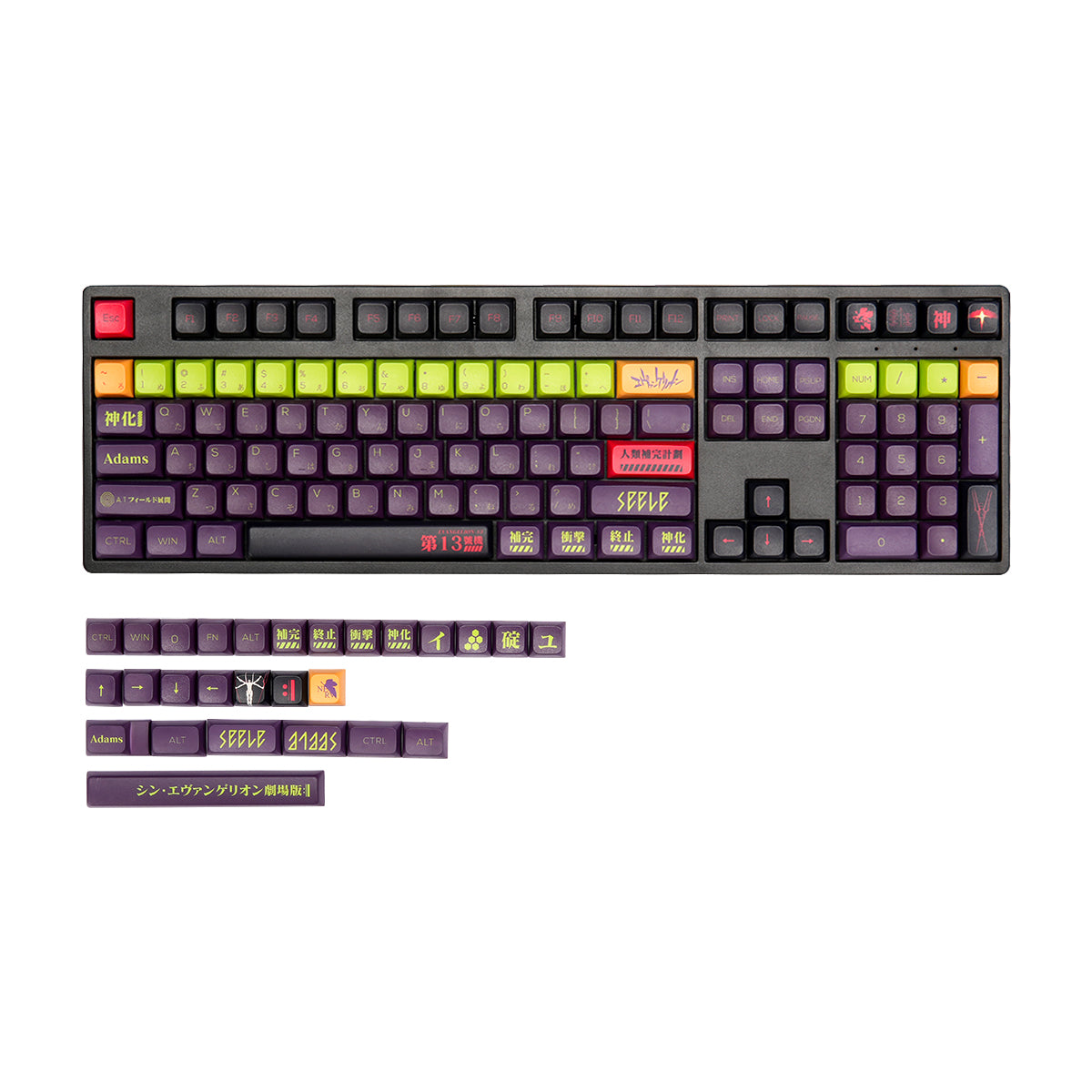 XDA-like Dye-Sub PBT Keycap Set - EVA 13 - KeyCapUS