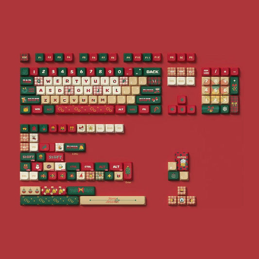 MDA/Cherry Profile PBT Dye-Sub Keycap Set - Christmas Theme 3 - KeyCapUS
