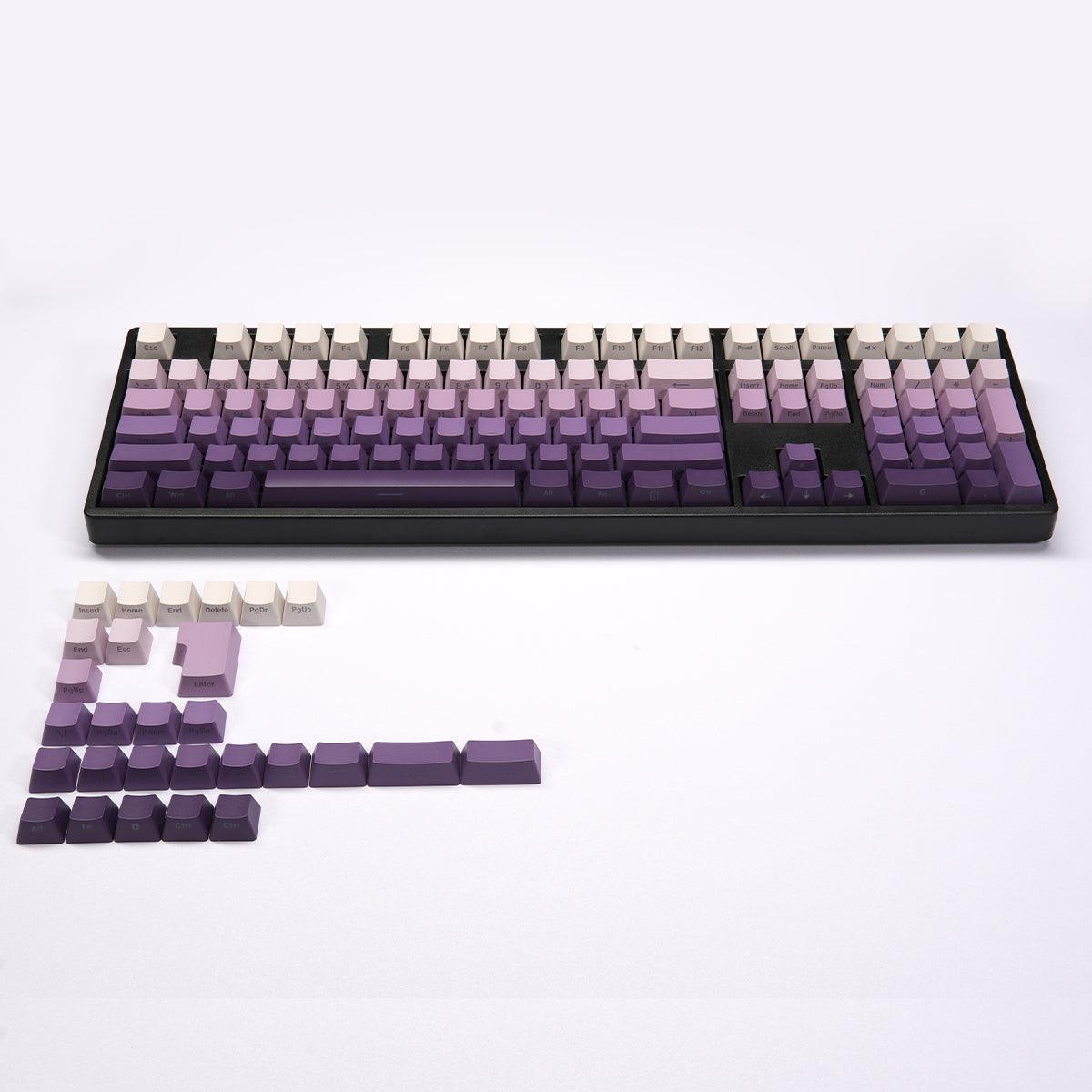 OEM Double-Shot PBT Keycap Set - Lavender Purple Gradient - KeyCapUS