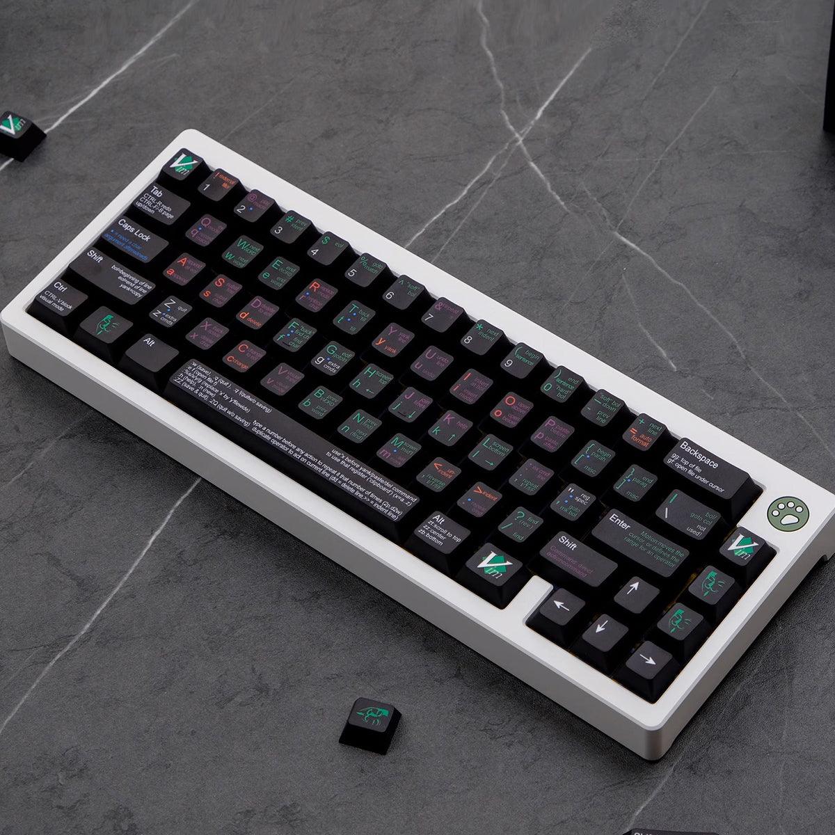 KeyCapUS | Cherry Dye-Sub PBT Keycap Set - VIM Developer/Programmer/Coder