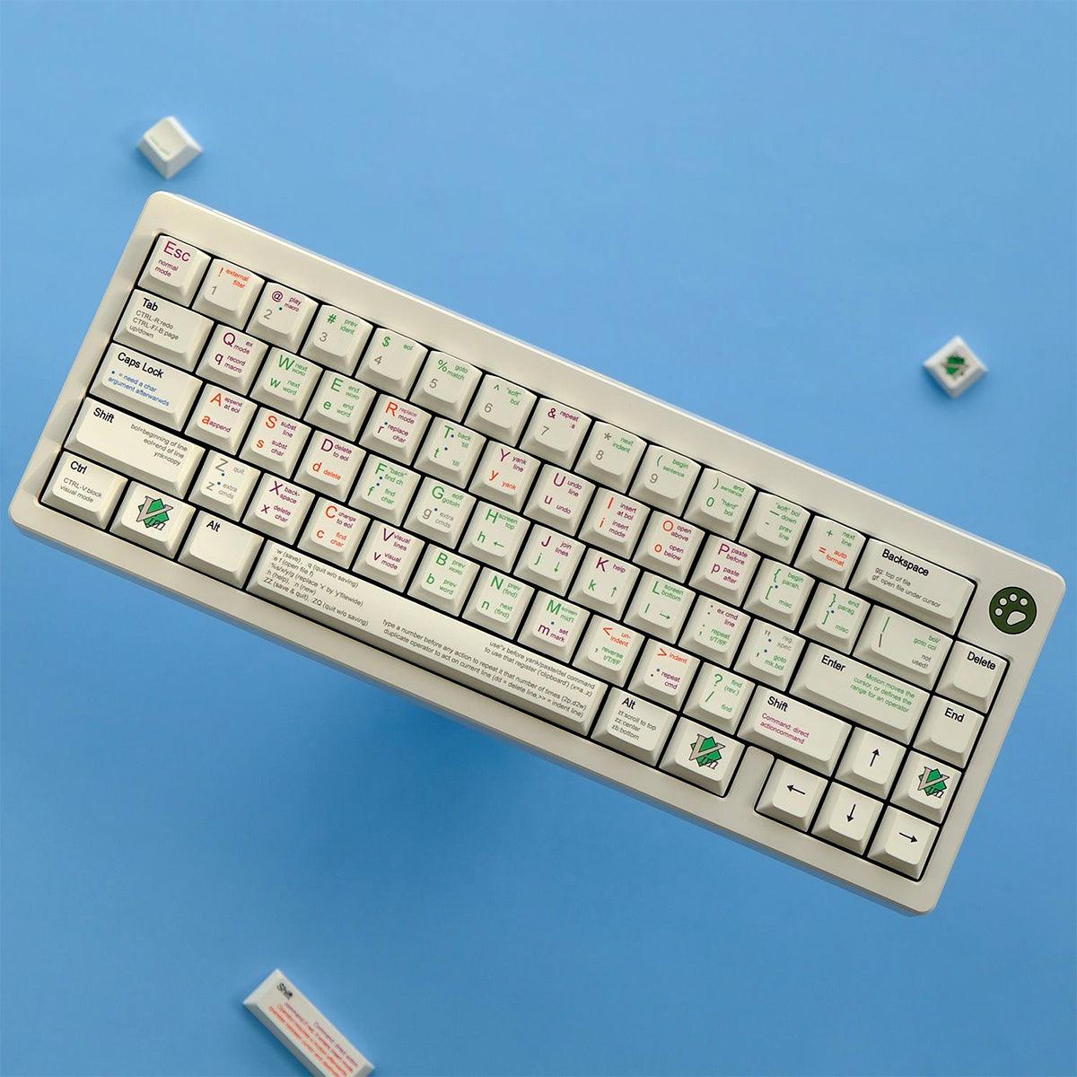 KeyCapUS | Cherry Dye-Sub PBT Keycap Set - VIM Developer/Programmer/Coder