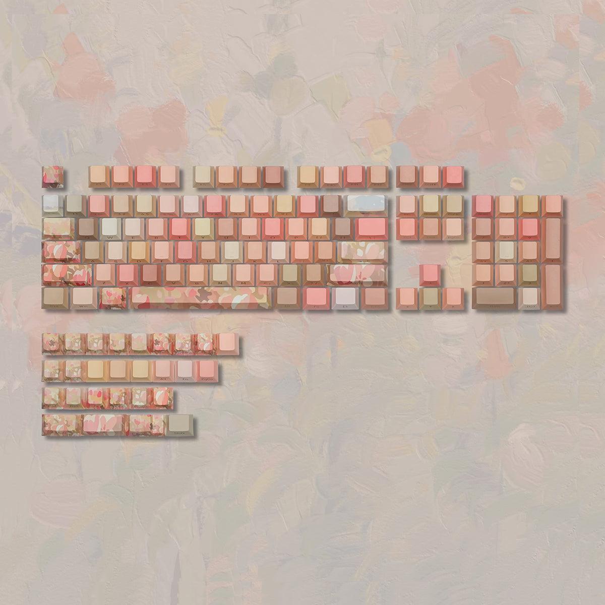 Cherry Profile Dye-Sub PBT Keycap Set - The Sea of Tulips - KeyCapUS